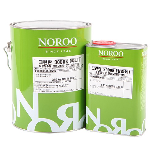 노루페인트 옥상방수용 탄성우레탄 방수페인트 크린탄 3000K 상도 4kg